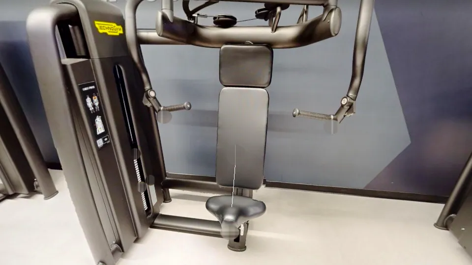 Illustration Fitness Park : Chest Press (presse pectoraux guidée)
