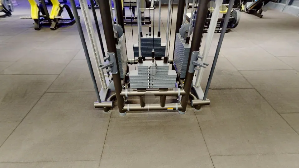 Illustration Fitness Park : Station poulies / Functional Trainer