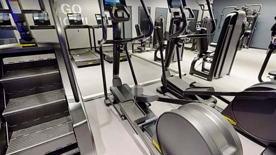 Illustration Fitness Park : Vélo elliptique (cross trainer)