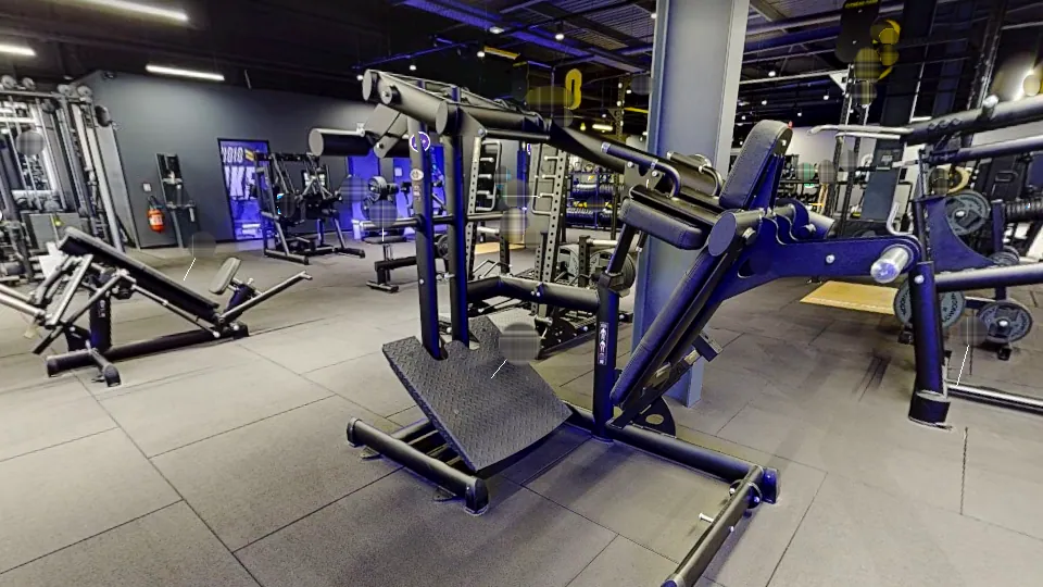 Illustration Fitness Park : Pendulum Squat (Gym80 / machine à squat)