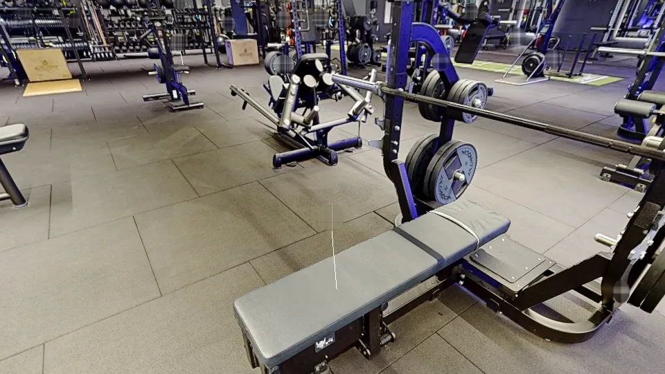Illustration Fitness Park : Bench press