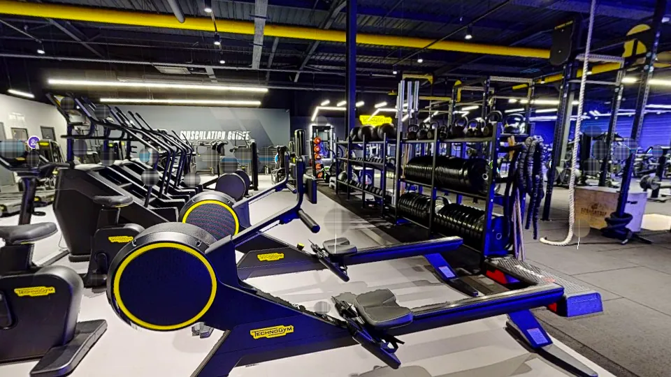 Illustration Fitness Park : Rameur (rowing machine)